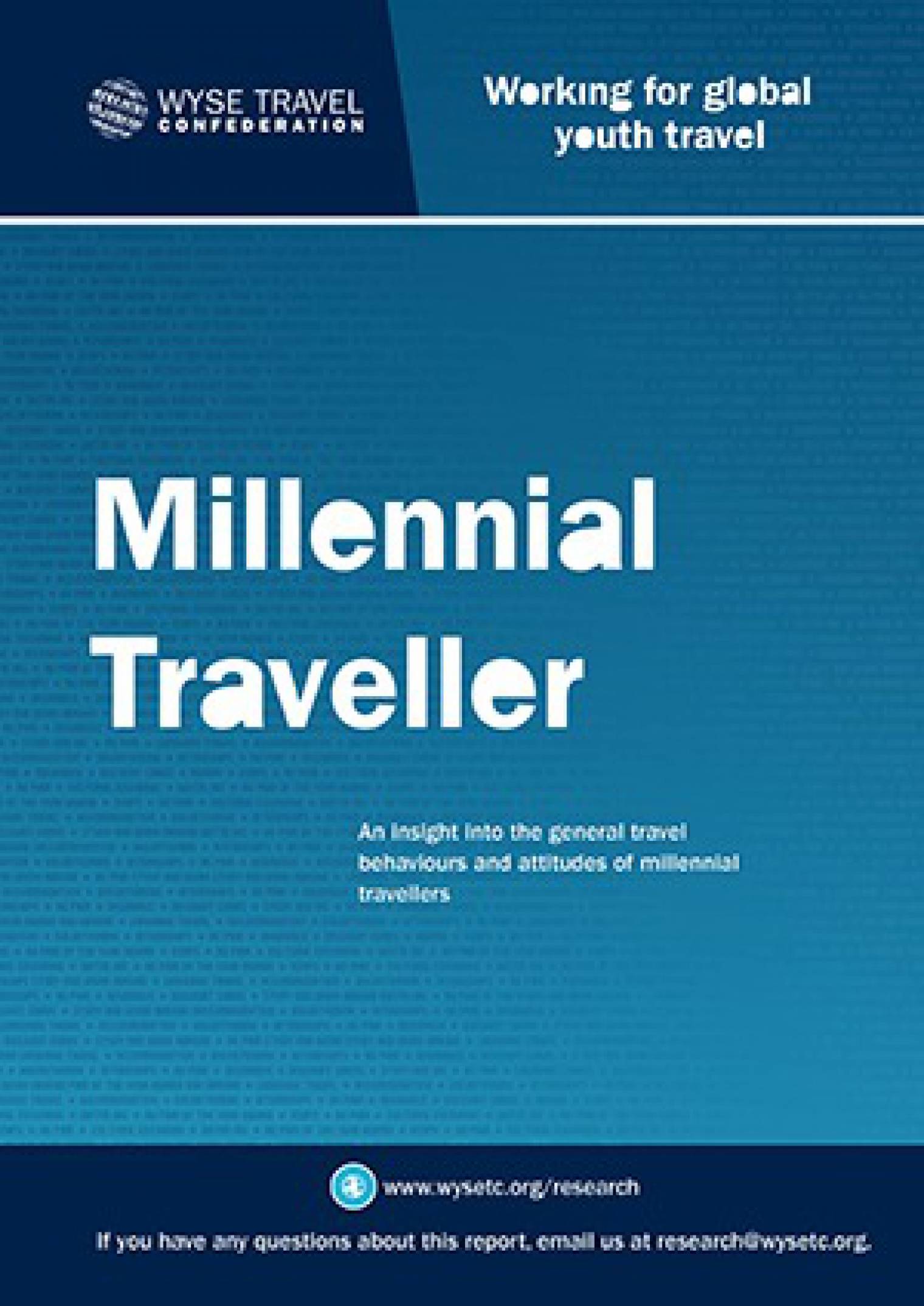 New research: Download our Millennial Traveller report for a unique insight into this influential generation of travellers