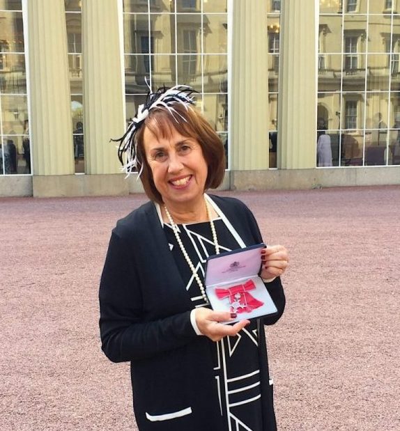Sandra Landau receives MBE Award from HRH Princess Anne