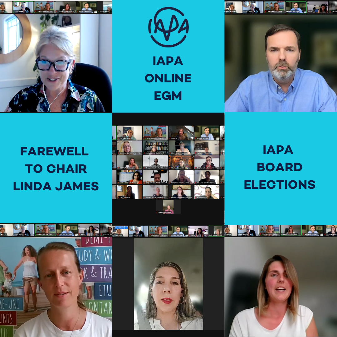 IAPA International Au Pair Association elects new Board Members and bids a heartfelt Farewell to outgoing Chair Linda James!