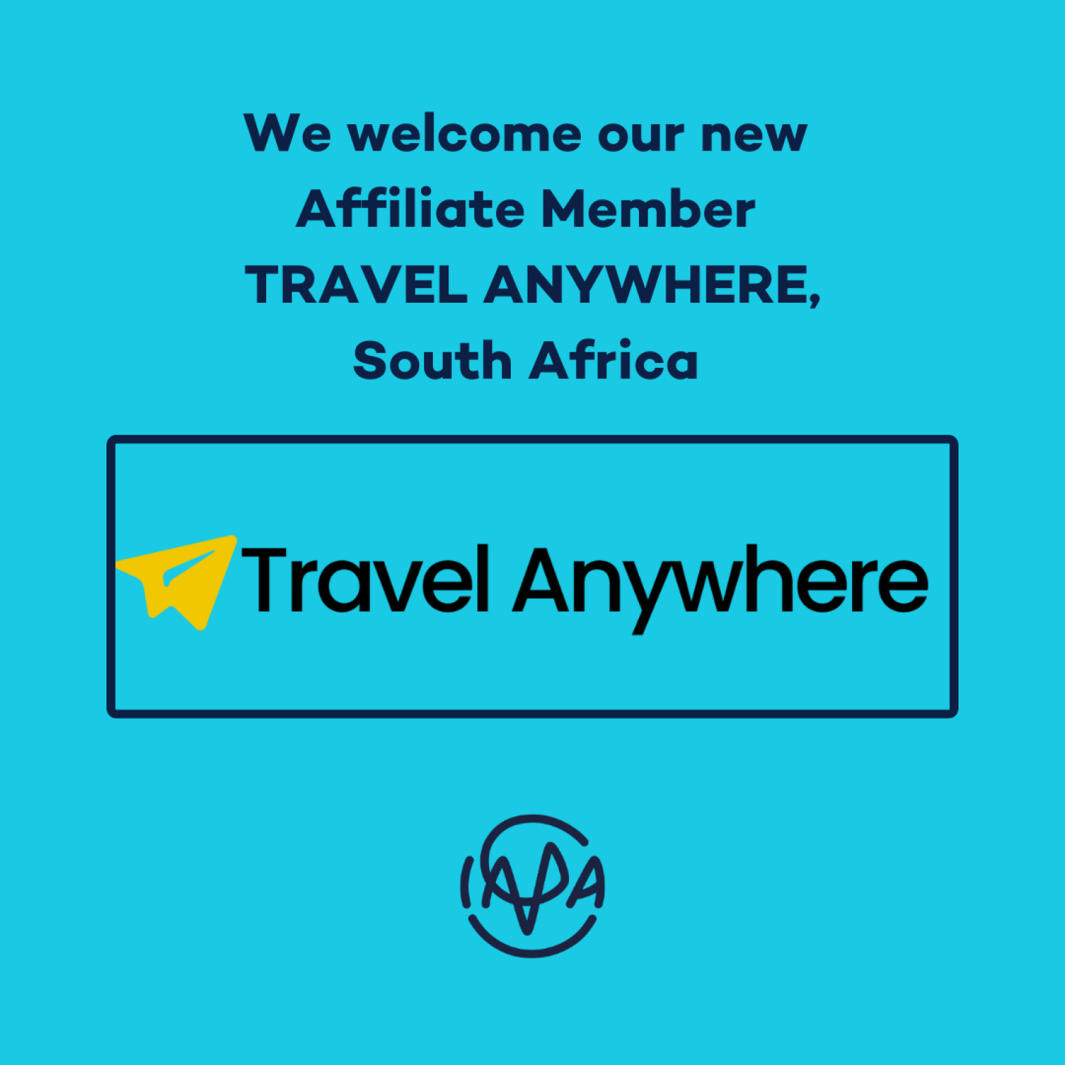Welcome new Affiliate Member Travel Anywhere, SA